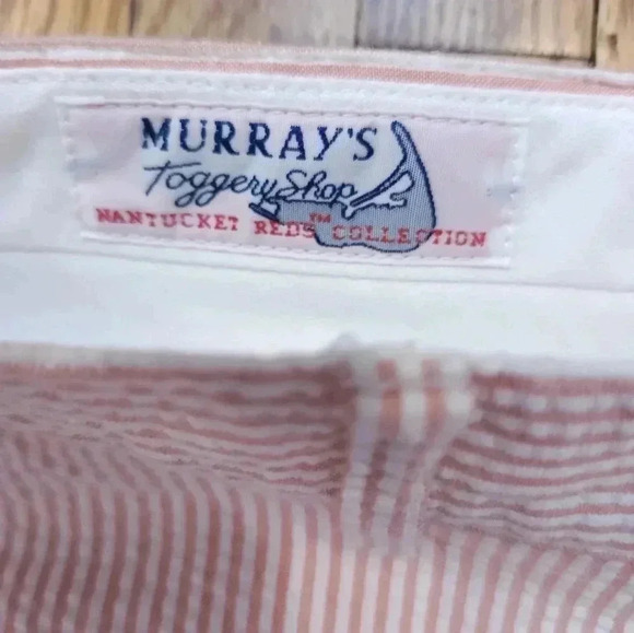 Murrays Toggery Mens Shorts Size 34 Seersucker - Picture 2 of 6